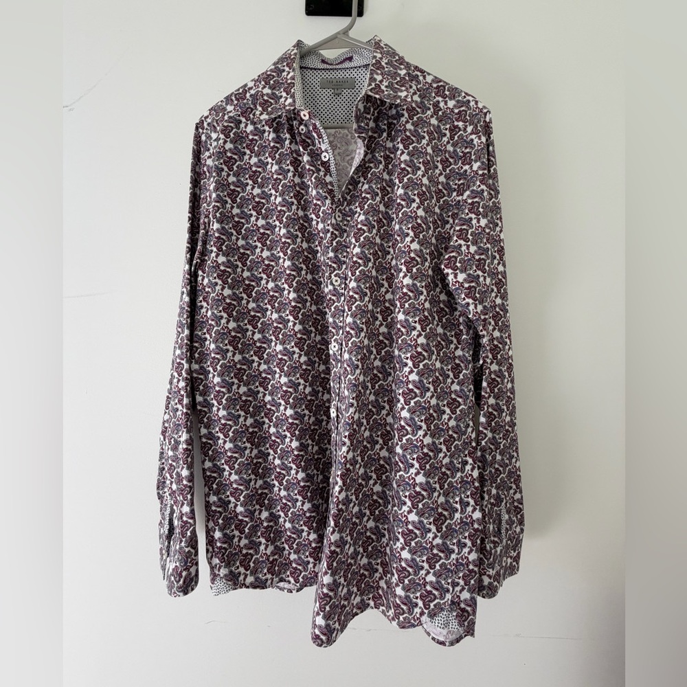 Ted Baker Men's Paisley Button Down Shirt